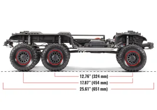 Радиоуправляемая модель трофи Traxxas 1/10 TRX-6 Mercedes-Benz G63 AMG 6x6 TRA88296-4-S — фото 6