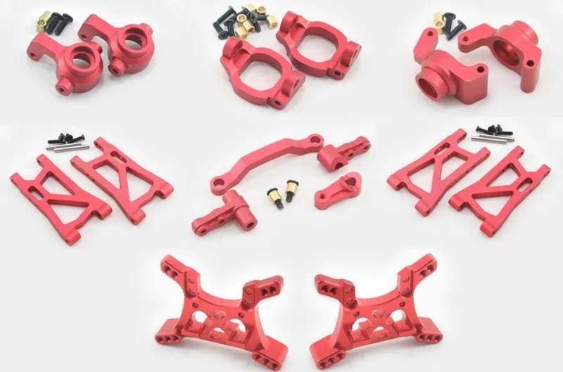 LUXURY-V2 алюминиевый комплект тюнинга для Remo Hobby 1/16 A1631-LUX-Red-V2