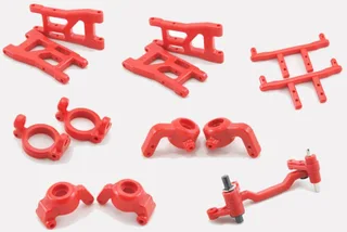 C1631-Full Полный капролоновый комплект подвески для Remo Hobby 1/16 C1631-Full-Red