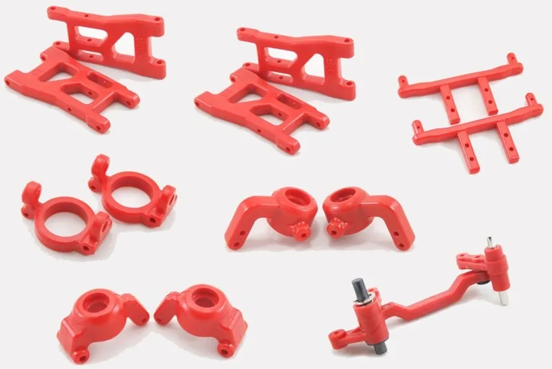 C1631-Full Полный капролоновый комплект подвески для Remo Hobby 1/16 C1631-Full-Red