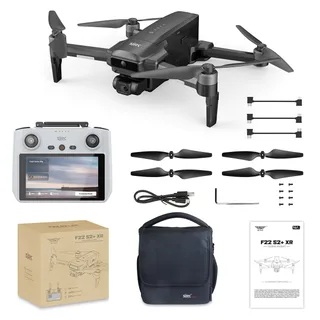 Квадрокоптер SJRC F22 X2 PRO+ OAS, пульт с экраном 2-AXIS 4K EIS 5G GPS — фото 9