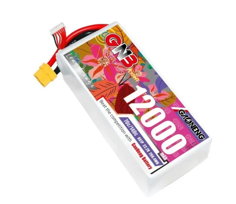 Аккумулятор Li-po Gaoneng GNB 12000mah 6S1P 22.2V 70C 53x80x185mm XT60 GNB120006S70A