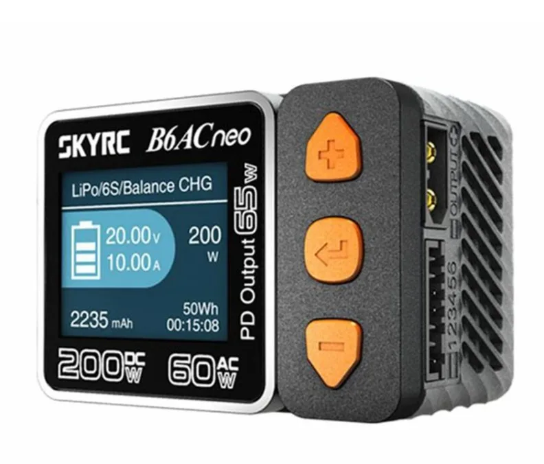 SkyRC B6ACneo AC/DC Smart Charger (DC: 200W; AC: 60W) Зарядное устройство для аккумуляторов SK-100200
