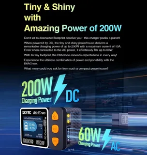 SkyRC B6ACneo AC/DC Smart Charger (DC: 200W; AC: 60W) Зарядное устройство для аккумуляторов SK-100200 — фото 4
