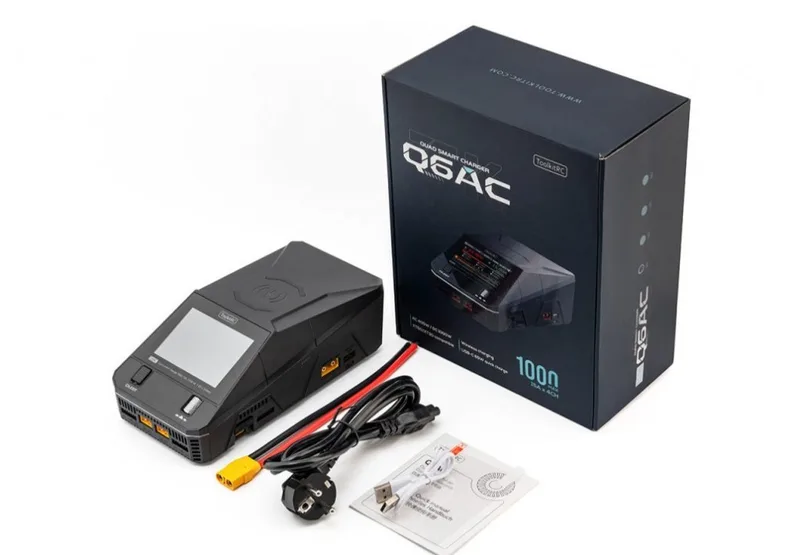 Зарядное устройство ToolkitRC Q6AC Quad charger AC/DC 400W/1000W TK12900