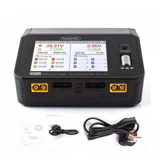 Зарядное устройство ToolkitRC M6DAC (двухканальное, AC/DC, 200/700W) TK11500 — фото 4