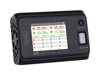 Зарядное устройство ToolkitRC M6D DC универсальное (двухканальное, In: 7-28В / 30А, Out: 2*250Вт) TK10800 — фото 2