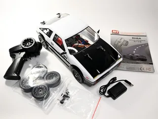 Радиоуправляемая машина для дрифта Remo Hobby RACING & DRIFT (бело-черная) 4WD 2.4G 1/14 RTR RH1411-TW — фото 4