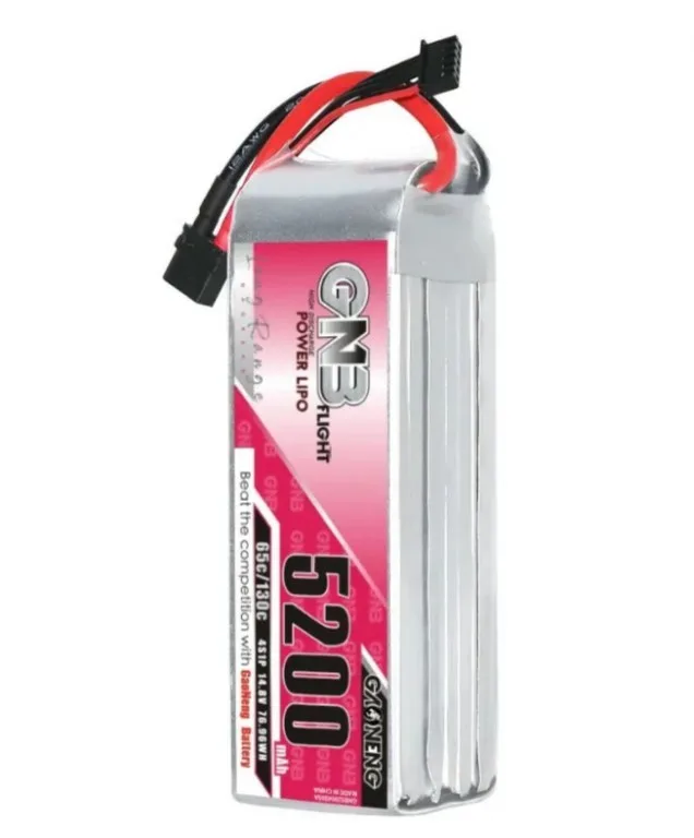 Аккумулятор Li-po Gaoneng GNB 5200mah 4S1P 14.8V 65C 38x44x140mm GNB52004S65A