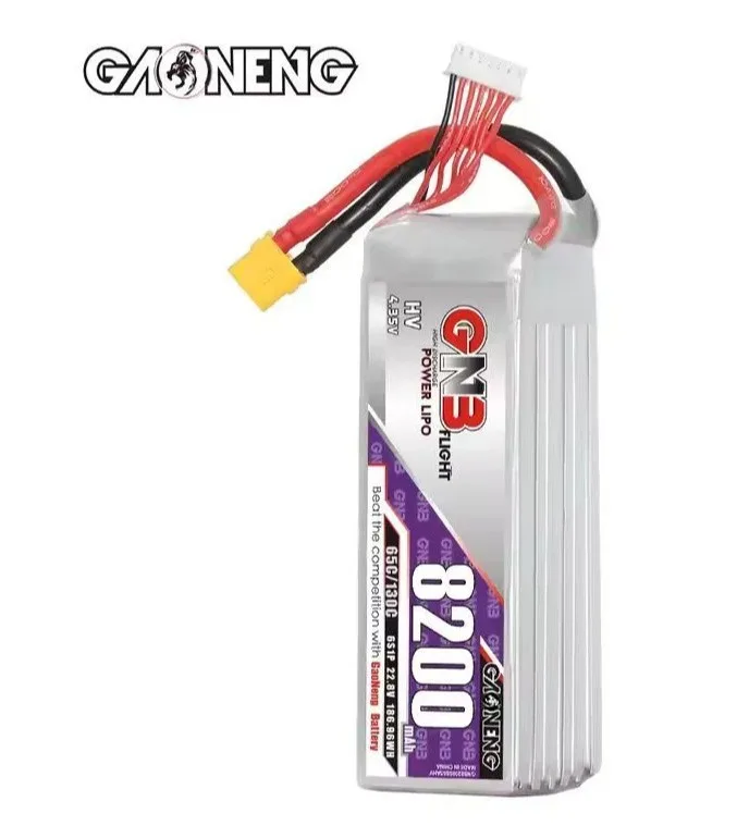 Аккумулятор Li-po GNB 8200mah 6S1P 22.8V HV 65C 68x44x141mm XT60 GNB82006S65AHV