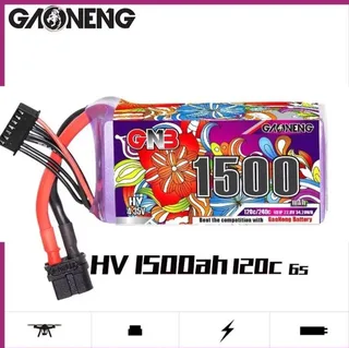 Аккумулятор Li-po Gaoneng GNB 1500mah 6S1P 22.8V HV 120C 38x38x79mm GNB15006S120AHV