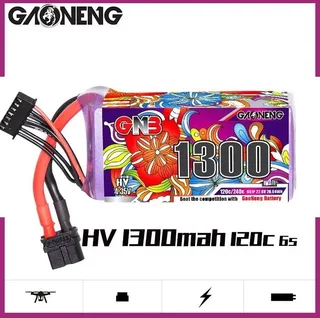 Аккумулятор Li-po Gaoneng GNB 1300mah 6S1P 22.8V HV 120C 34x38x80mm GNB13006S120AHV