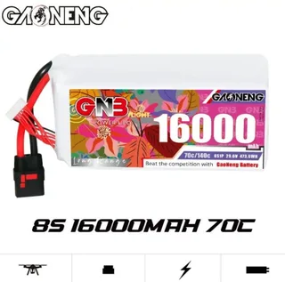 Аккумулятор Li-po Gaoneng GNB 16000mah 8S1P 29.6V 70C 91x80x187mm GNB160008S70A