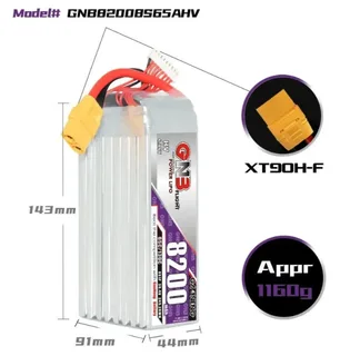 Аккумулятор Li-po Gaoneng GNB 8200mah 8S1P 30.4V HV 65C 91x44x143mm GNB82008S65AHV — фото 3