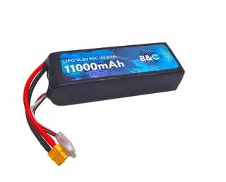 Аккумулятор Li-po B&C 11000 MAH 14.8V (4s) 90С, XT60, Soft case B&C-11000-4S-90-S-XT60 — фото 2