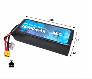 LiPo аккумулятор B&C 16000 MAH 14.8V (4s) 90C, XT60, Soft case B&C-16000-4S-90-S-XT60