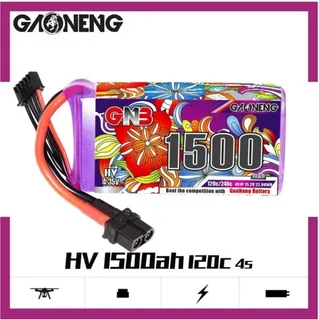 Аккумулятор Li-po Gaoneng GNB 1500mah 4S1P 15.2V HV 120C 26x38x79mm GNB15004S120AHV