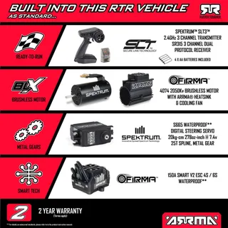 Радиоуправляемая трагги Arrma Kraton 6S EXB 1/8 4WD RTR ARA8708V6T1 — фото 25