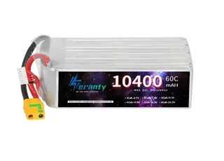 Аккумулятор LiPo Teranty 10400 мАч 60C 22.2V XT90 TLiPO-10400-22.2-60C