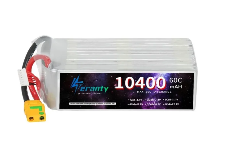 Аккумулятор LiPo Teranty 10400 мАч 60C 22.2V XT90 TLiPO-10400-22.2-60C