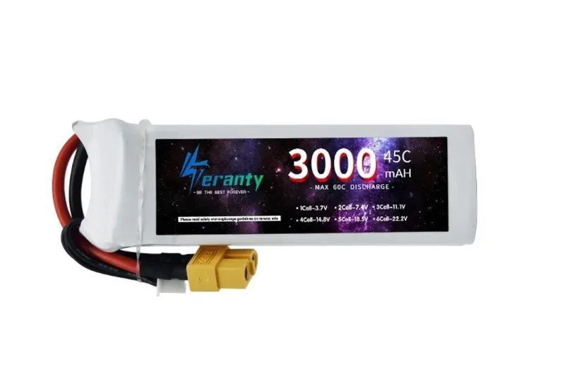 Аккумулятор LiPo Teranty 3000 мАч 45C 14.8V XT60 TER-3000-45-4S