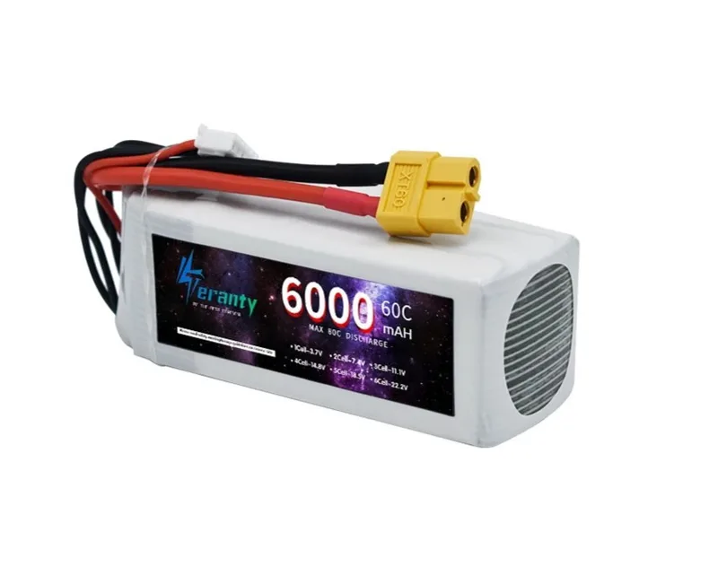 Аккумулятор LiPo Teranty 6000мАч 60C 14.8V XT60 TER-6000-60-4S