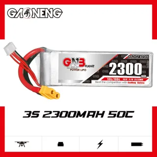 Аккумулятор Li-po Gaoneng GNB 2300mah 3S1P 11.1V 50C 25x34x107mm GNB23003S50A-XT60 — фото 4