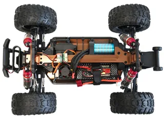 Радиоуправляемый монстр Remo Hobby Brushless (зеленый) 4WD 2.4G 1/14 RTR RH1435 — фото 19