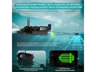 Радиоуправляемый катер для рыбалки Flytec V803 GPS 2.4G RTR Flytec-V803GPS — фото 10