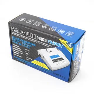 Универсальное зарядное устройство G.T.POWER C607D 7A 80W — фото 3