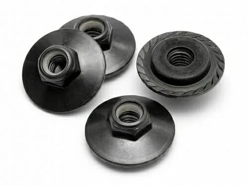 Гайки колесные фланцевые M5X8мм (BLACK/4шт)