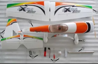 Радиоуправляемый самолет HobbySky Extra 300 (orange) 2.4Ггц — фото 4