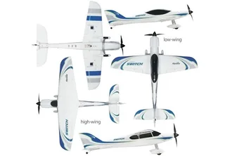 Радиоуправляемый самолет FlyZone Mini Switch 2 in 1 Sport Trainer 2.4G — фото 5