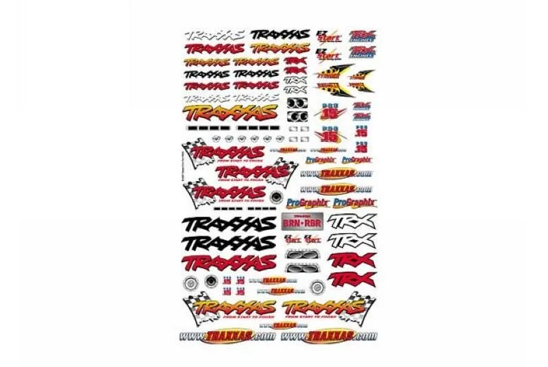 наклейки универсальные с логотипом Traxxas